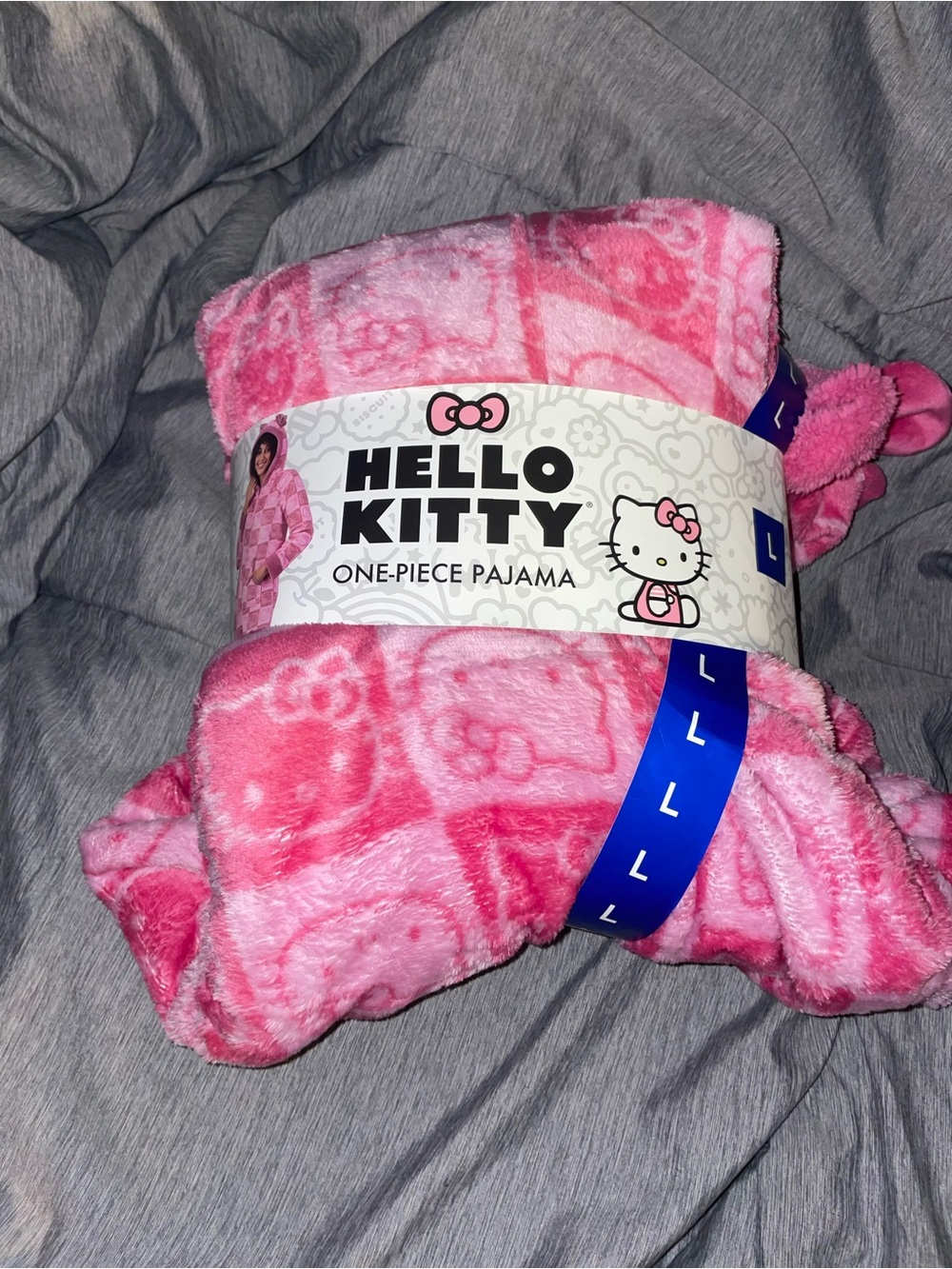 Hello Kitty Pink Plush One-Piece Pajama